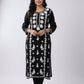 Sama Black Modal Straight Long Kurta