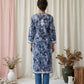Aarzoo Grey Mull Cotton Long Kurti