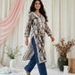Aarzoo Brown Mull Cotton Long Kurti