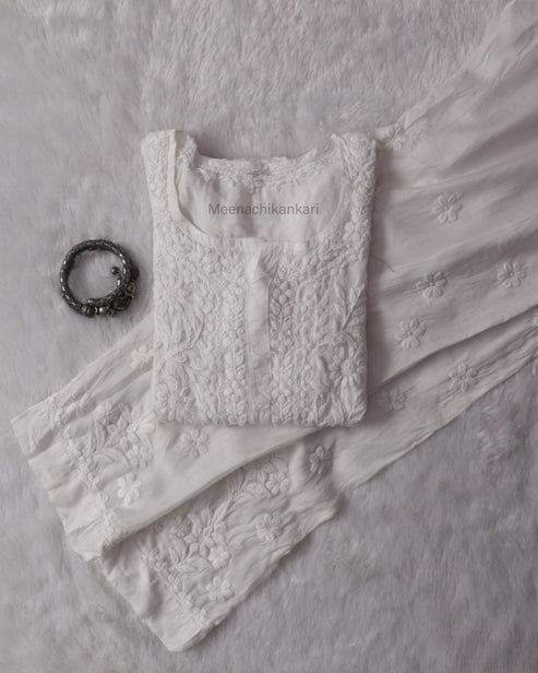 Ektara Muslin Mid Long Cord Kurta Set