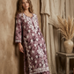 Safar Pink Long Cotton Chikankari Kurti Set