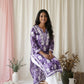 Aarzoo Lilac Mull Cotton Long Kurti