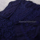 Ektara Royal Blue Muslin Mid Long Cord Kurta Set