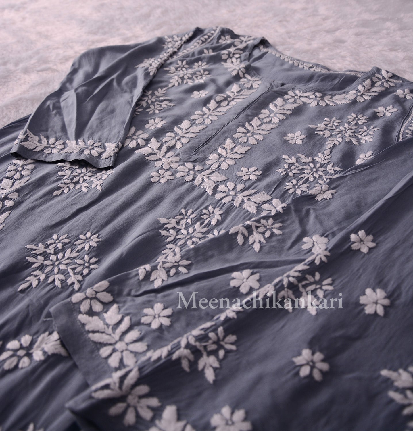 Ahana Grey Modal kurta Set