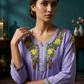 Safa Powder Blue Chikankari Modal Kurta Set