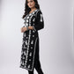 Sama Black Modal Straight Long Kurta
